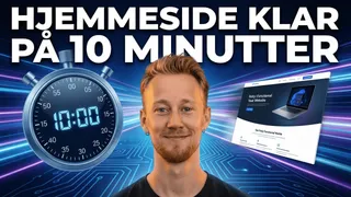 Jeg byggede en hel hjemmeside uden at kode (virker AI?)