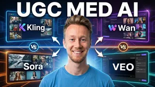 Brugerdrevet indhold (UGC) med AI: Kling vs. Wan vs. Sora vs. Veo